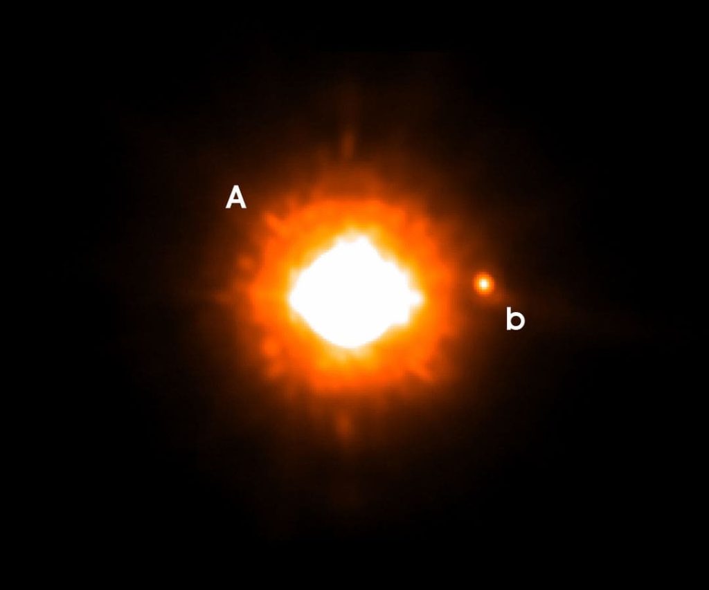 Largest exoplanet GQ Lupi b