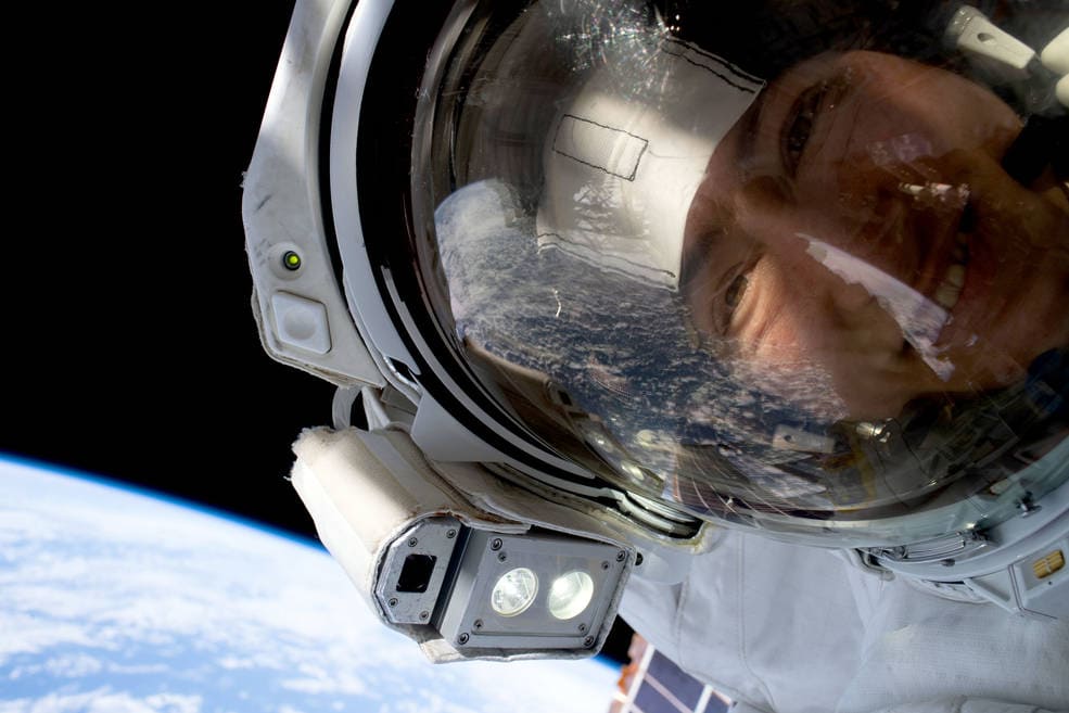 NASA Astronaut in Outer Space