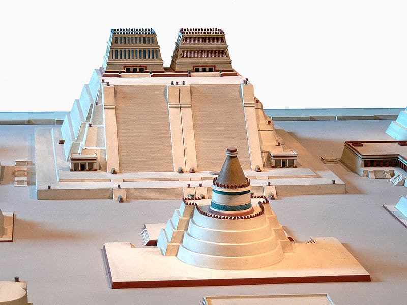 Templo Mayor Aztec Pyramid