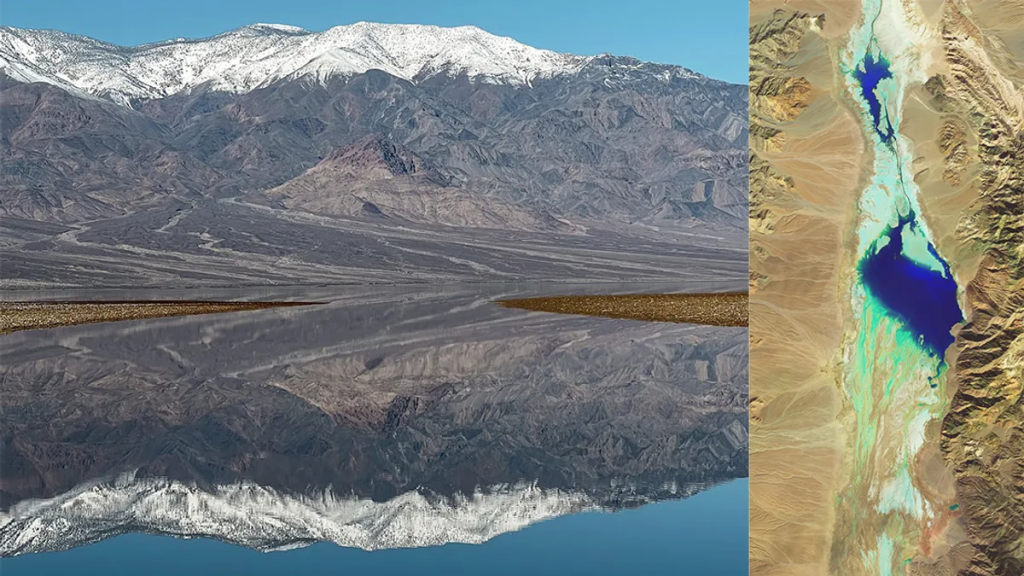 Badwater Basin has been transformed into an incredible lake