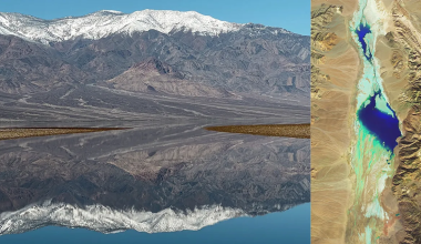 Badwater Basin has been transformed into an incredible lake
